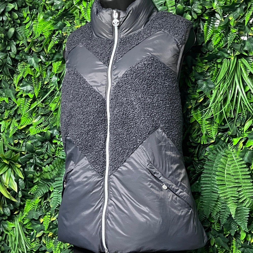 Daily Sports Born in‎ Sweden Vest Women's Medium Gray Puffer Jacket 3104 - Picture 12 of 14